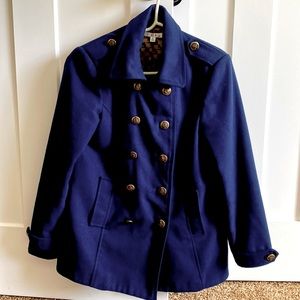 Beautifully fully lined nautical navy blue blazer cabi